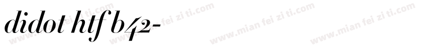 didot htf b42字体转换